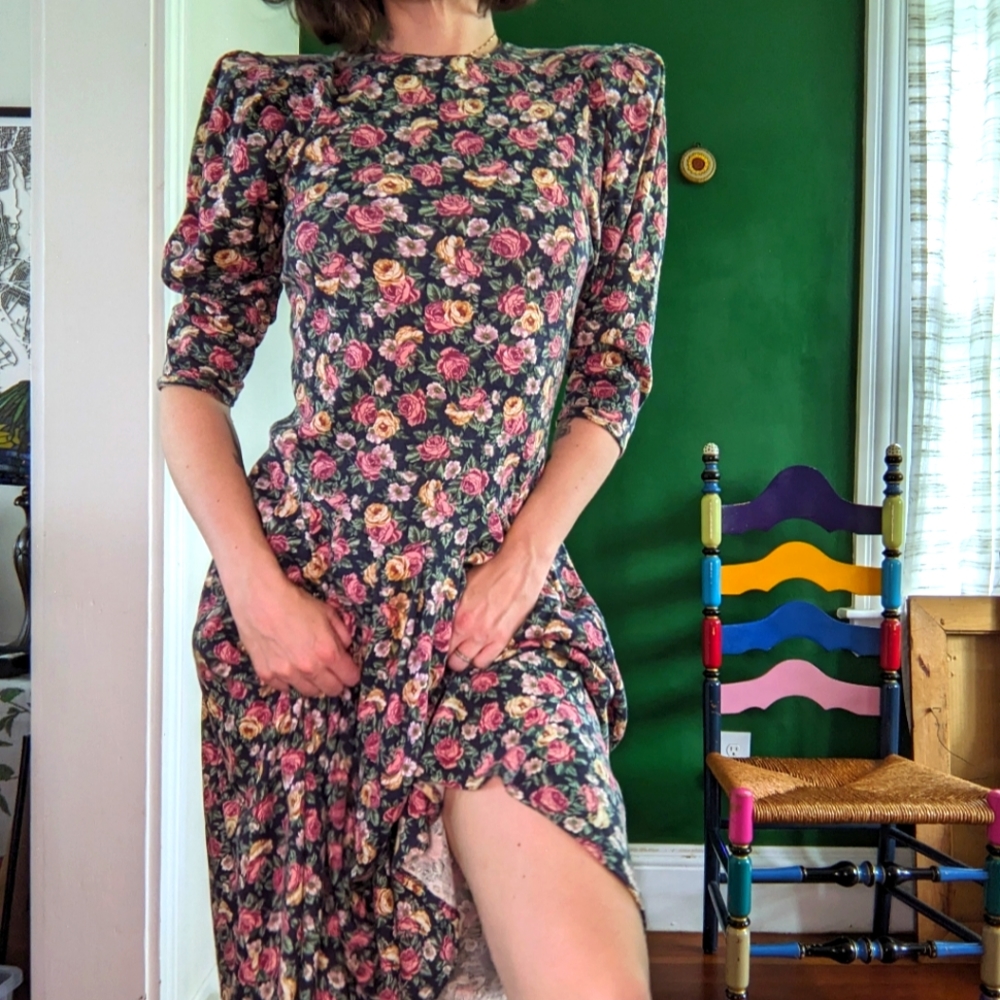 Vintage Floral Dress